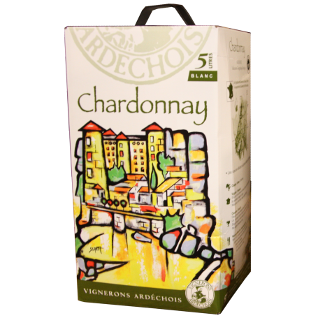 Ardèche Chardonnay bib cubi Les Vignerons ardéchois