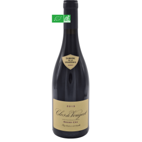 Clos de Vougeot Grand Cru 2019 vin rouge d'exception Domaine de la Vougeraie bio
