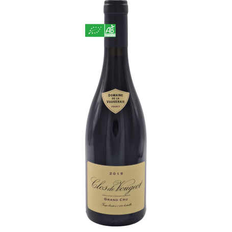 Clos de Vougeot Grand Cru 2019 vin rouge d'exception Domaine de la Vougeraie bio