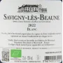 Vin bio de Bourgogne, issu de Chardonnay