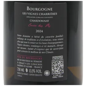 Bourgogne Chardonnay Les Vignes Charrières Cuvée des As 2024 Domaine Demontmerot
