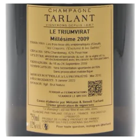 Champagne Tarlant Le Triumvirat 2009