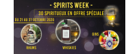 Spirits week offres spéciales sur une trentaine de spiritueux